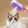 thumbnail image 1 of Pet Spritz Brush for Cats Spritz Defur Comb Cat Steam Brush for Massaging and Cleaning Shedding for Long and Short Hair Cats and Dogs Grooming Tool,Purple, 1 of 9