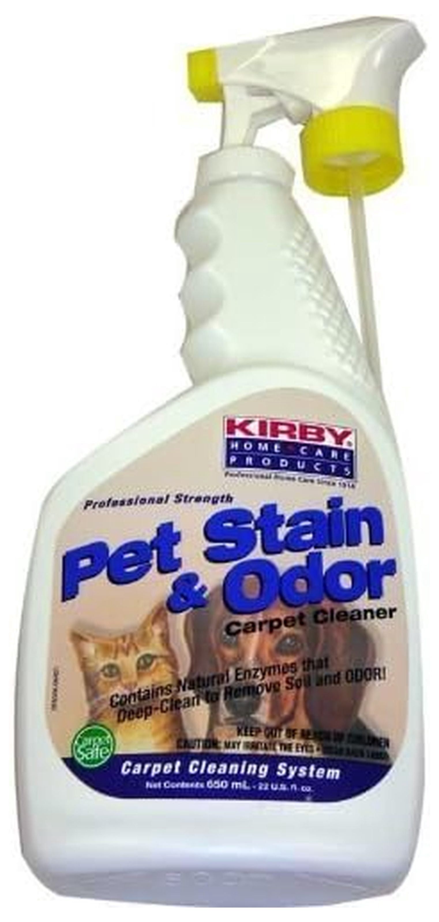 Pet Stain & Odor Remover Spray - 22oz - Natural Enzyme Cleaner for Dog & Cat - Eliminates Urine, Feces, Vomit - Safe for Pets & Kids - Carpet, Upholstery, Floors