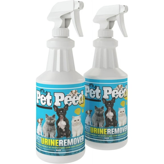 Pet Stain & Odor Remover (Two Pack - 32oz Spray Bottles)