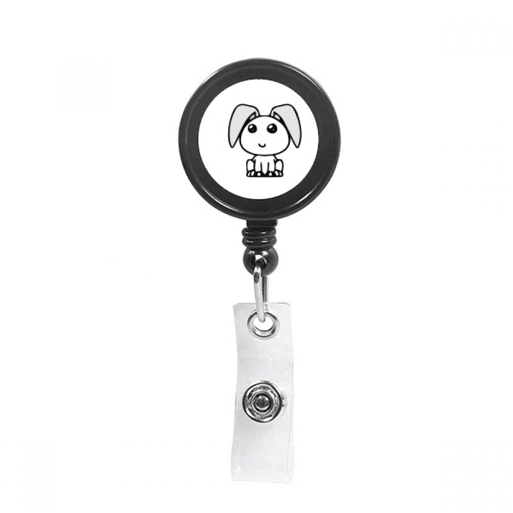 Pet Stickers Lovely Art Deco  Fashion Retractable Keychain Badge Holder ID Badge