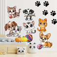 thumbnail image 1 of Pet Stickers for Walls - High-Resolution Vinyl Puppies & Kittens Wall Decals for Nursery & Classroom - Baby Pet Stickers for Kids Room Wall Decor - Easy Application Adhesive Decals, 1 of 4