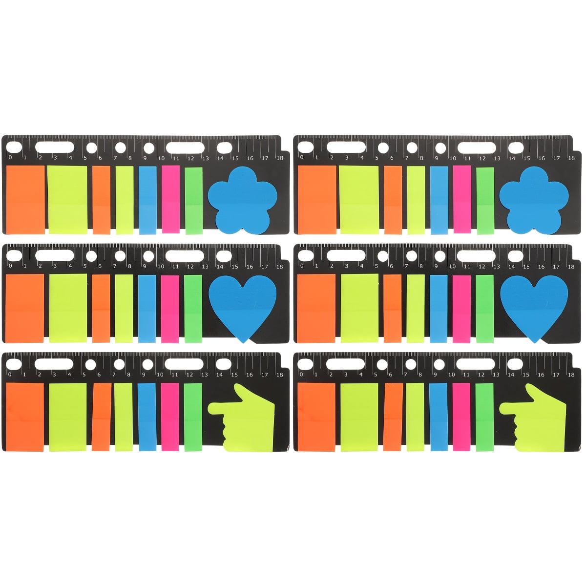 FENGGUIQU Self-Adhesive Book Tabs, Assorted Colors, Pet Material ...