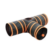 ETNA Products Kitty Fun Tunnel with Soft Ball & Peep Hole, Blue