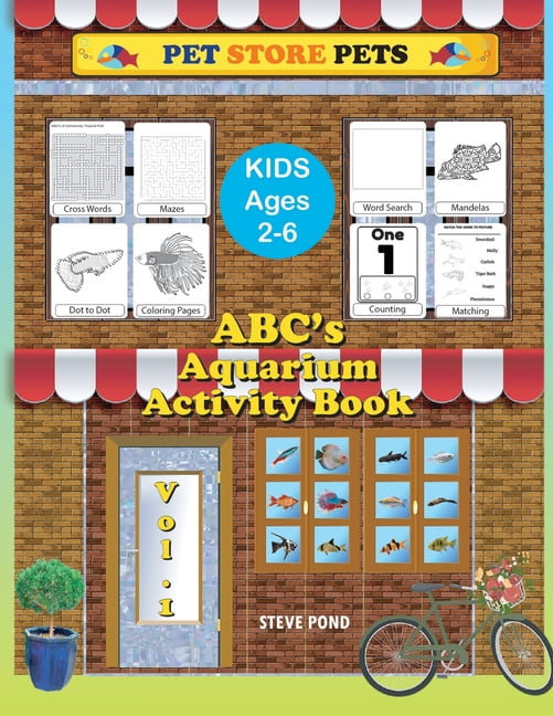 Pet Store Pets Activity Books ABC s Aquarium Activity Book Volume