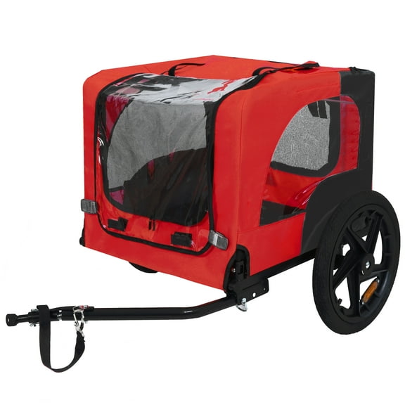 Pet Strollers Pet Bike Trailer Dog Cart for Bicycle,Suitable for Small and Medium Pets, Easy Folding Cart Frame, Quick Release Wheel, Non-Slip Floor, Internal Leash,Dog Stroller