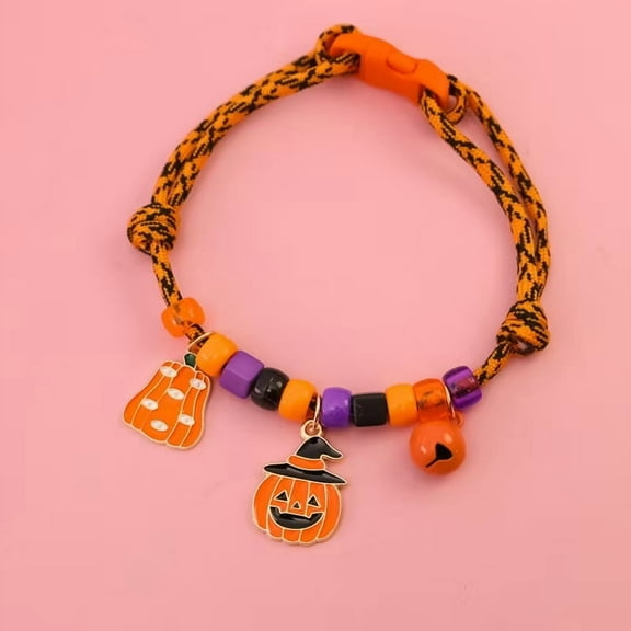 Pet Stuff Halloween Dog Collar Adjustable Fashion Pet Collar And Holiday Gifts For Pet Lovers Pumpkin