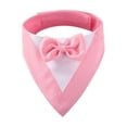 thumbnail image 1 of Pet Suit Tie Adjustable Collar, Dog Tuxedo Dress Up for Dog Cat Daily Wear Festival Party Photo Prop Pink XS, 1 of 5