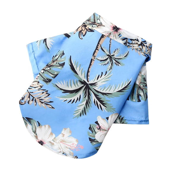 Pet Summer T Shirts Extra Small Puppy Sweater Boy Hawaii Style Floral Dog Shirt Hawaiian Printed Pet T Shirts Breathable Cool Clothes Beach Seaside Puppy Shirt Sweatshirt for Small Puppy Medium