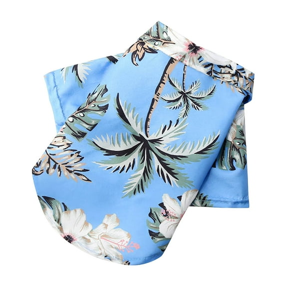 Kcodviy Pet Summer T Shirts Small Dog Clothes For Girls Hawaii Style Floral Dog Girl Dog Sweater Shirt Hawaiian Printed Pet Dog Clothes For Small Dogs Boy T Shirts Breathable Cool Clothes Be