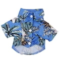 thumbnail image 1 of Pet Summer T-Shirts, Ongmies Hawaiian Dog Summer Shirt for Small to Medium Dogs, Breathable Cool Pet Costume, Beach Seaside Puppy T-Shirt Party Outfit, 1 of 3