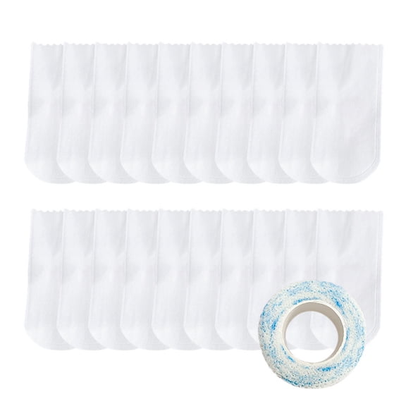 Pet Supplies 20 Disposable Dog Booties For Rain Hiking Adjustable Self-Bandage Dog Foot Covers Lightweight Footwear For Small Medium Dogs