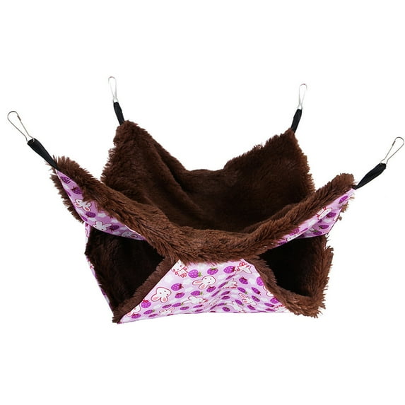 Pet Supplies 3 Tier Ferret Rat Hammock,Guinea Pig Cage Accessories,Pet Cage Hanging Bunkbed Hammock for Small Animals,Guinea Pig,Ferret,Kitten,Squirrel,Chinchilla,Rat,Parrot