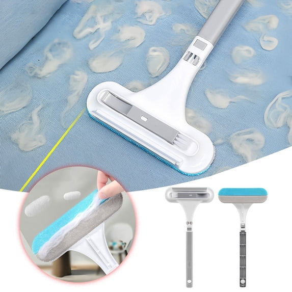 Pet Supplies 3in1 Deshedding Brush for Cats and Dogs - Handheld Double Layer Grooming Tool with Scraper Head for Indoor Use During Shedding Season - Easy to Use and Maintains