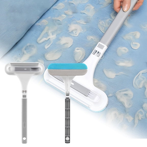 3in1 Deshedding Brush for Cats and Dogs - Handheld Double Layer Tool with Scraper Head for Indoor Use During Shedding Season