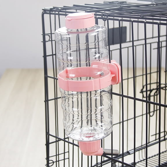 Pet Supplies Big Capacity Automatic Water Dispenser for Small Animals Leak Proof Hydration Bottle for Cage Use Suitable for Cats and Dogs,30cm,Red