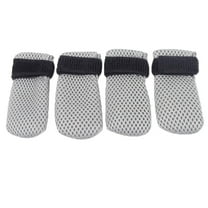 Pet Supplies Cat Booties AntiScratch Mittens 4 PCS Breathable Mesh Adjustable Cat Shoes for Nail Trimming and Bathing for Feline