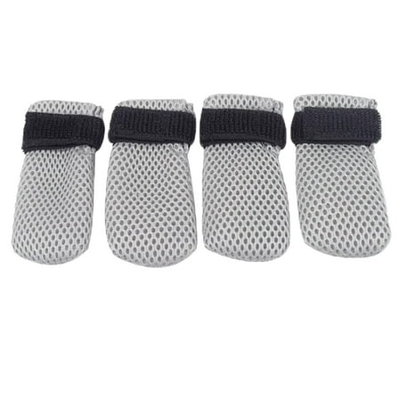 Pet Supplies Cat Booties AntiScratch Mittens 4 PCS Breathable Mesh Adjustable Cat Shoes for Nail Trimming and Bathing for Feline