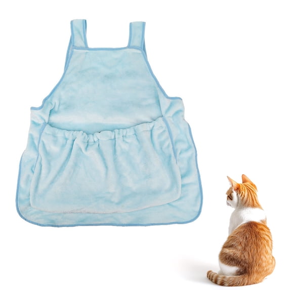 Pet Supplies Cat Sling Soft Flannel Apron Adjustable Multifunctional for Nail Cutting and Cozy Sleeping