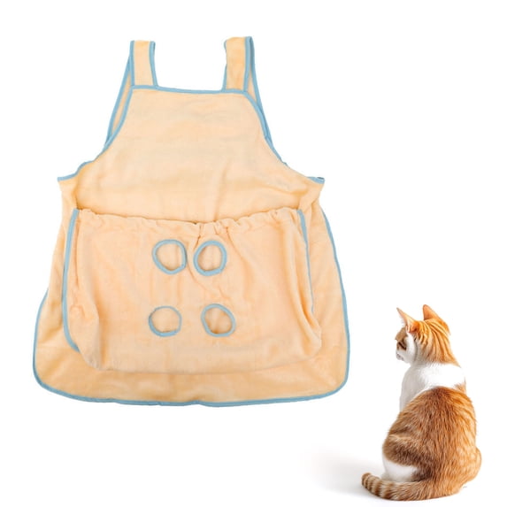 Pet Supplies Cat Sling Soft Flannel Apron Adjustable Multifunctional for Nail Cutting and Cozy Sleeping