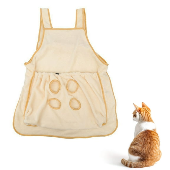 Pet Supplies Cat Sling Soft Flannel Apron Adjustable Multifunctional for Nail Cutting and Cozy Sleeping