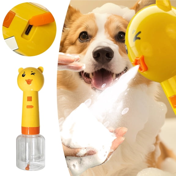 Pet Supplies Cleaning Foam Machine and Automatic Soap Dispenser for Rechargeable Shampoo Mixing Bottle for Bathing Convenience