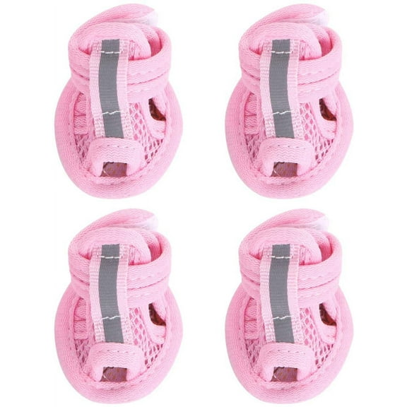 Pet Supplies Dog Breathable Boots Pets Sandals mesh Anti- Slip Dog Sneakers for Small Medium Large Dog, Pack of 4- Size Dog Shoes for Small Dogs xs Dog Shoes for Small Dogs Frilly Socks