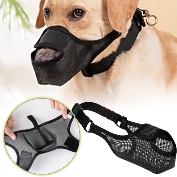 Pet Supplies Dog Muzzle Breathable Mesh Strangle Muzzle for Barking Small Medium Large Dogs