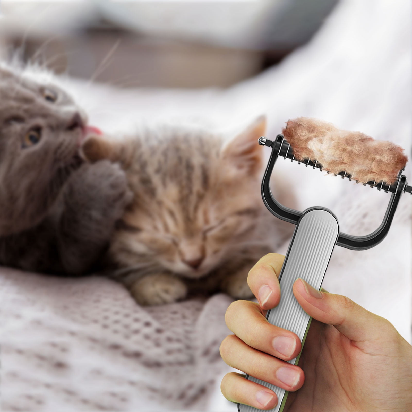 Gallery Detail: Pet Supplies Double Dematting Comb Dehairing Tool For Grooming Of