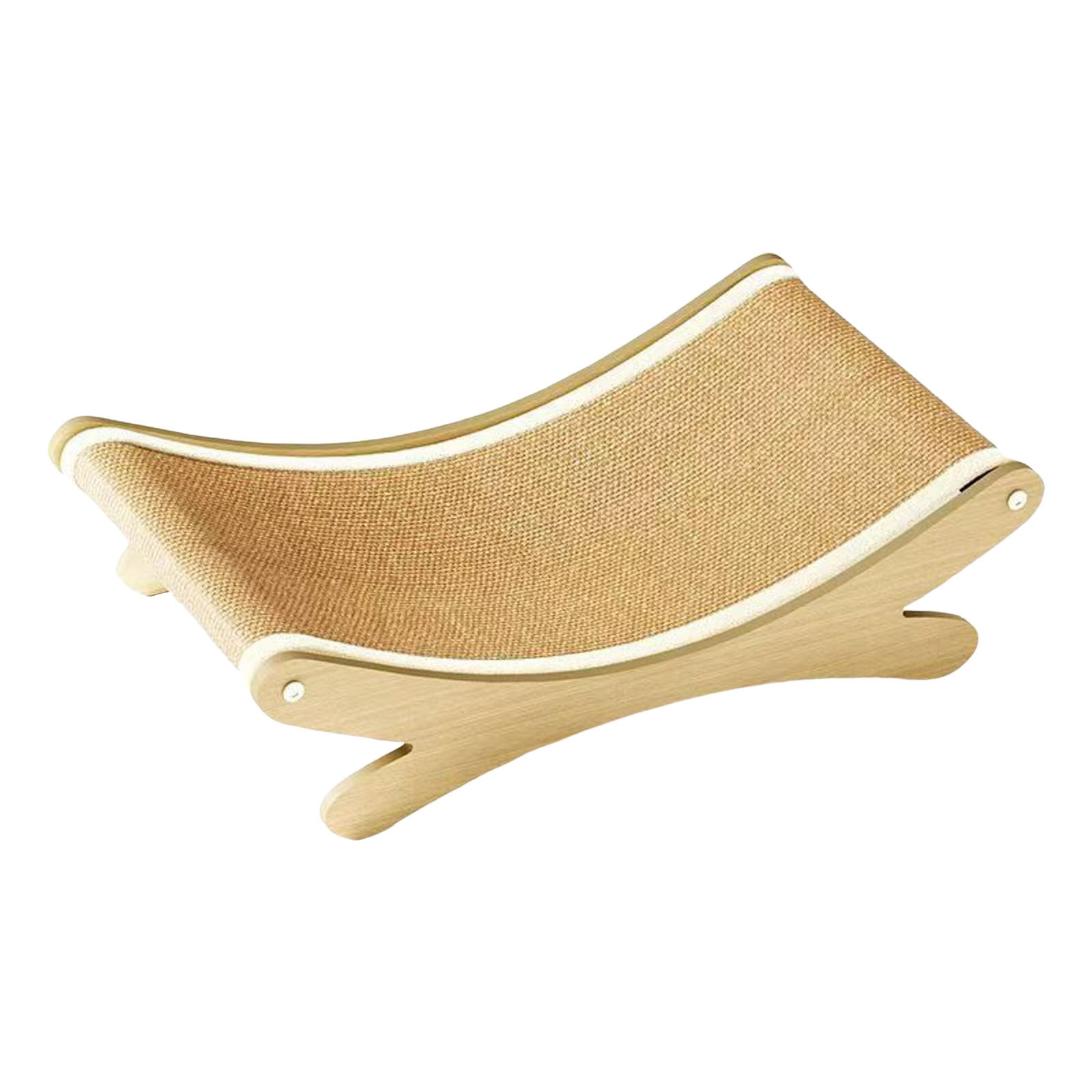 Pet Supplies Elevated Scratch Chair Bed with Beach Lounger and Sisal Mat for Indoor Outdoor Cats and Dogs - Jute Mix Design for Comfort and Play