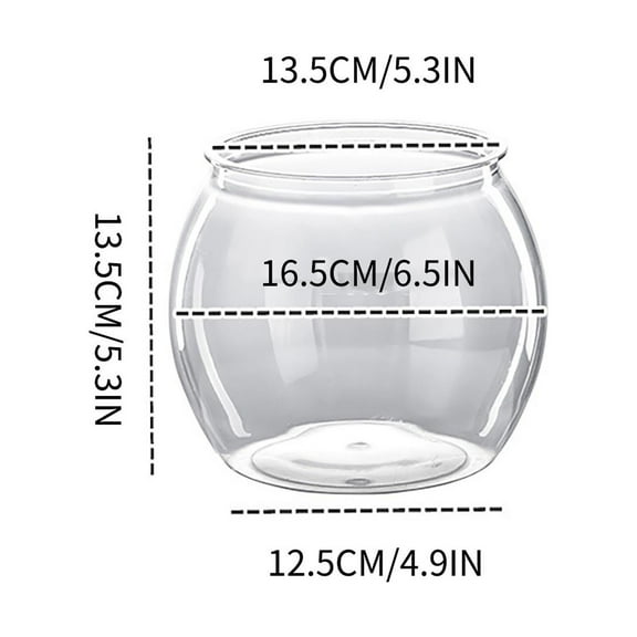 Pet Supplies Fish Tank Clear Container Plastic Plants Desk Clear Ecologically Bottle Tabletop Ornament Desk Fish Tank Fish Living Tank