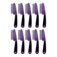 thumbnail image 1 of Pet Supplies Flea Comb for Dogs Cats and Small Lice Removal Tool with Fine Stainless Steel Teeth for Gentle Grooming of All Coat Types 10PCS, 1 of 5