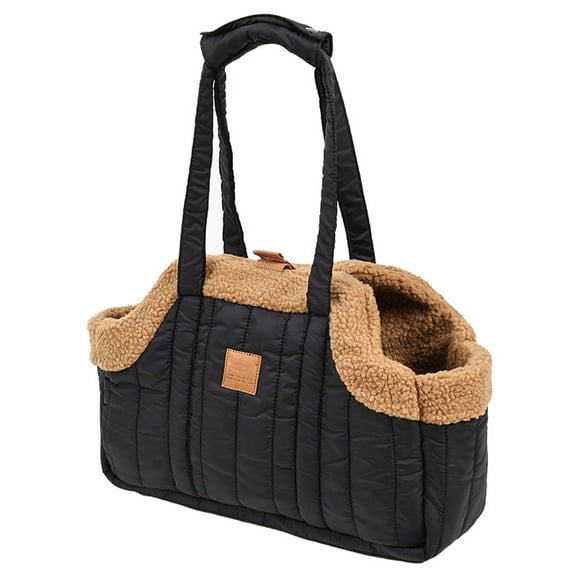 Pet Supplies Functional Small Dog Winter Purse Tote Bag with Secure Harness Clip Water Travel Handbag for Shopping Hiking Walking and Personal Pet Care