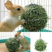 FUNCEE Pet Supplies Hay Manger Food Ball Stainless Steel Plating Grass Rack Ball for Rabbit Guinea Pig Pet Hamster