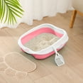 thumbnail image 1 of Pet Supplies Large Cat Litter with High Sides Enclosed Privacy Hood Top Entry Odor Control Non Stick Bottom Ideal for Indoor Use Cats, 1 of 2