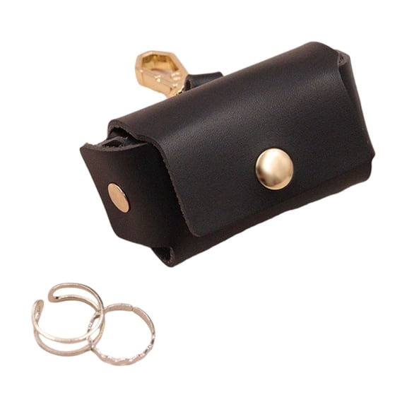 Pet Supplies Leather Initials Ring Pouch for Marriage Proposals - Pet Collar Storage Bag for Wedding Engagement Jewelry