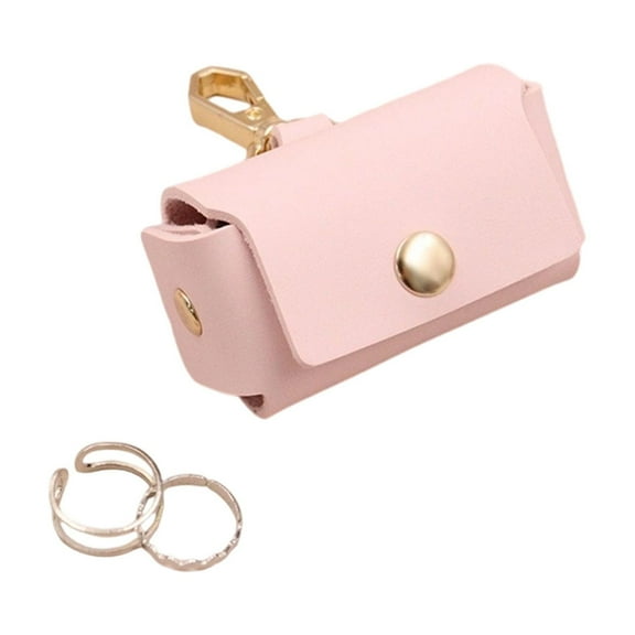 Pet Supplies Leather Ring Storage Pouch for Wedding Proposals Dog Collar Jewelry Holder Initials Ring Display for Marriage Celebrations