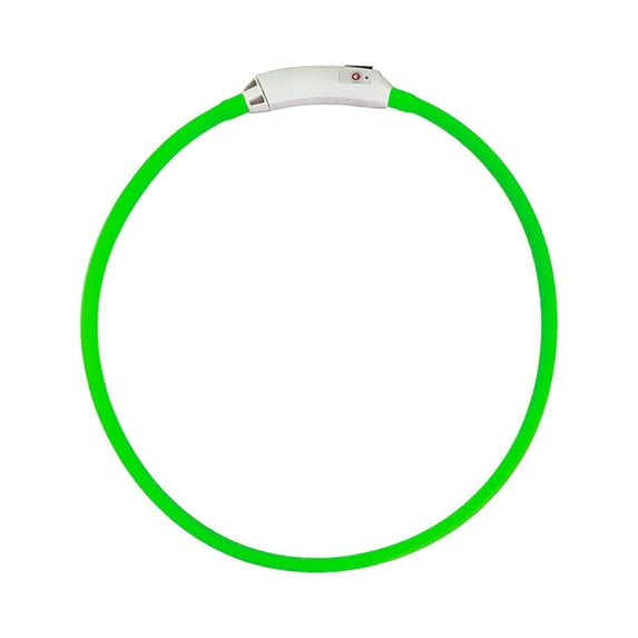 Pet Supplies Led Luminous Collar Usb Charging Dog Color 12 Led Lights