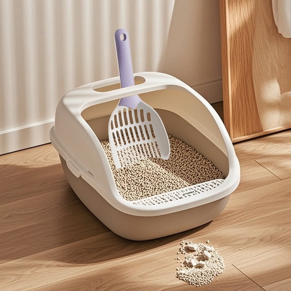 Pet Supplies Long Handle Cat Litter With Fine Mesh Efficient Waste Cleaning Durable For Cats Bathroom