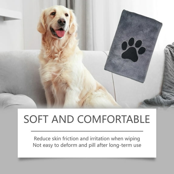 Pet Supplies Microfiber Drying Towel for Cats and Dogs Quick Water Absorption Soft Reusable Cleaning Cloth for Bathing Grooming and Aftercare