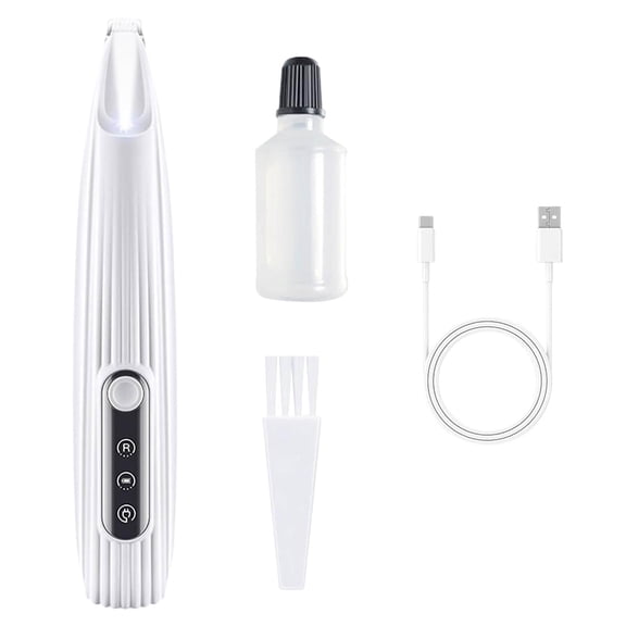 Pet Supplies Multifunctional Hair Trimmer with LED Light for Rechargeable Precision Grooming Tool for Cats and Dogs Indoor Outdoor Use