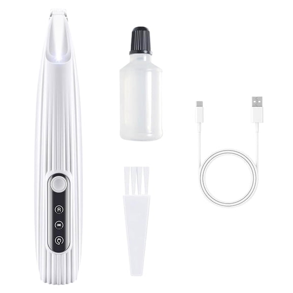 Pet Supplies Multifunctional Hair Trimmer with LED Light for — Rechargeable Precision Grooming Tool for Cats and Dogs