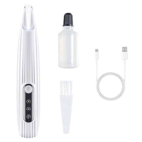 Pet Supplies Multifunctional Hair Trimmer with LED Light for — Rechargeable Precision Grooming Tool for Cats and Dogs