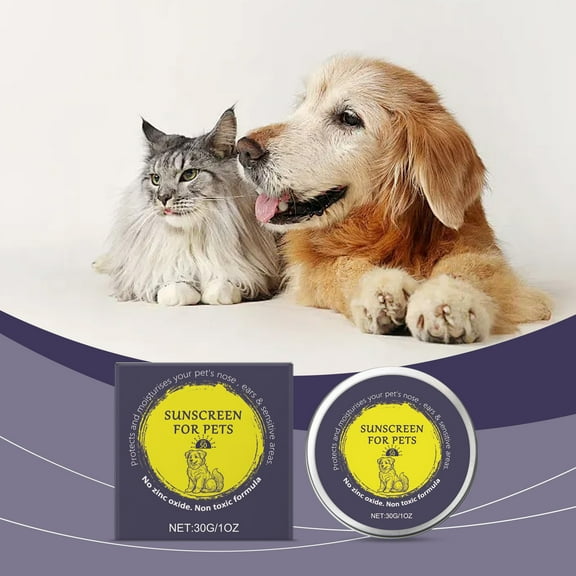Pet Supplies Natural Dog Nose Butter Moisturizing Sun for Cats and Dogs Portable Soothing for Skin Care - 30g