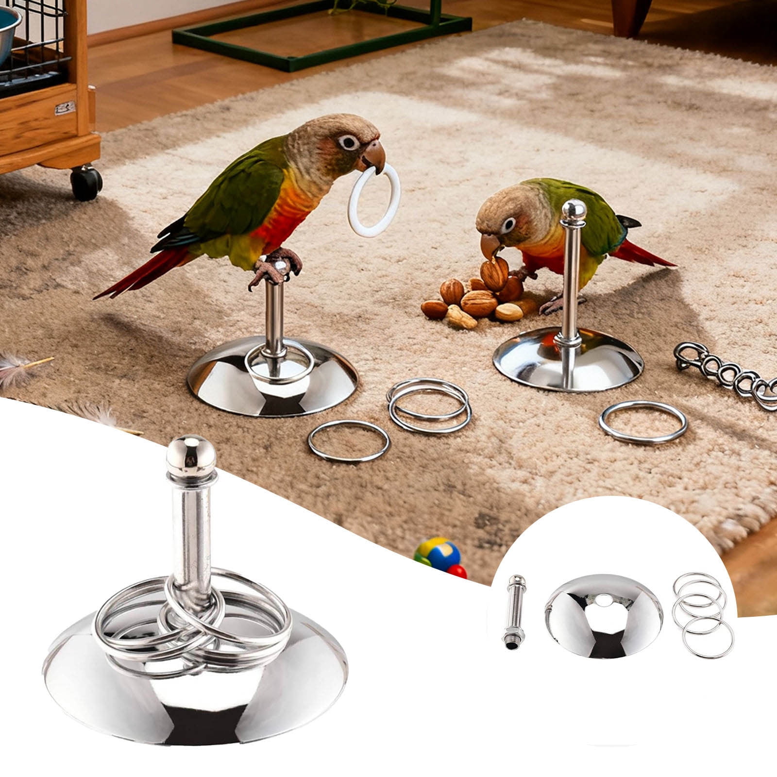 Image showcasing Pet Supplies Parrot Training Interactive Tabletop Toy for Medium to ...