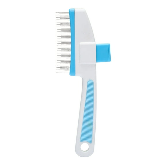 Pet Grooming Brush Advanced Hair Removal and Flea Comb for Cat Dog Shedding Control and Coat Cleaning