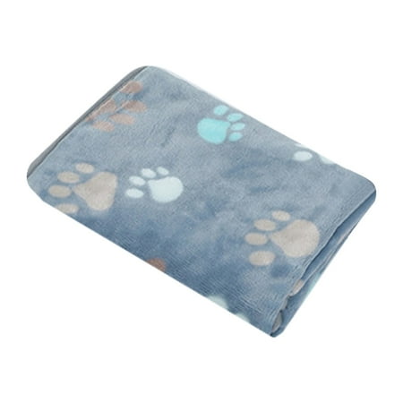 Pet Supplies Puppy Blanket Warm Fuzzy Flannel Small Dog Blankets Boy Washable Pet Cat Throw Pad Couch Sofa Cover Paw Print XS