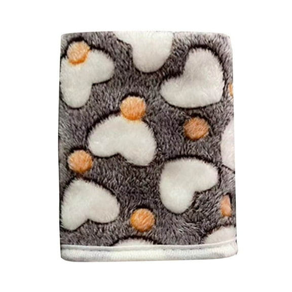 Pet Supplies Puppy Blankets Warm Sleep Mat Cute Print Flannel Throw for Small Dogs Cats