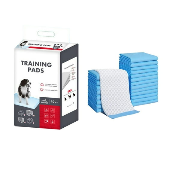 Pet Supplies Puppy Pads- Super Absorbent Dog Training Pads,Quick-Dry,Odor Control,Disposable Pee Pads,Leak-Proof Wee Wee Pads for Indoor Dogs(L,40PCS)