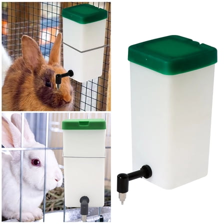 Pet Supplies Rabbit Water Bottle Leakproof 1L Small Animal Drinker with Stainless Steel Nipple for Rabbits Ferrets and Hamsters