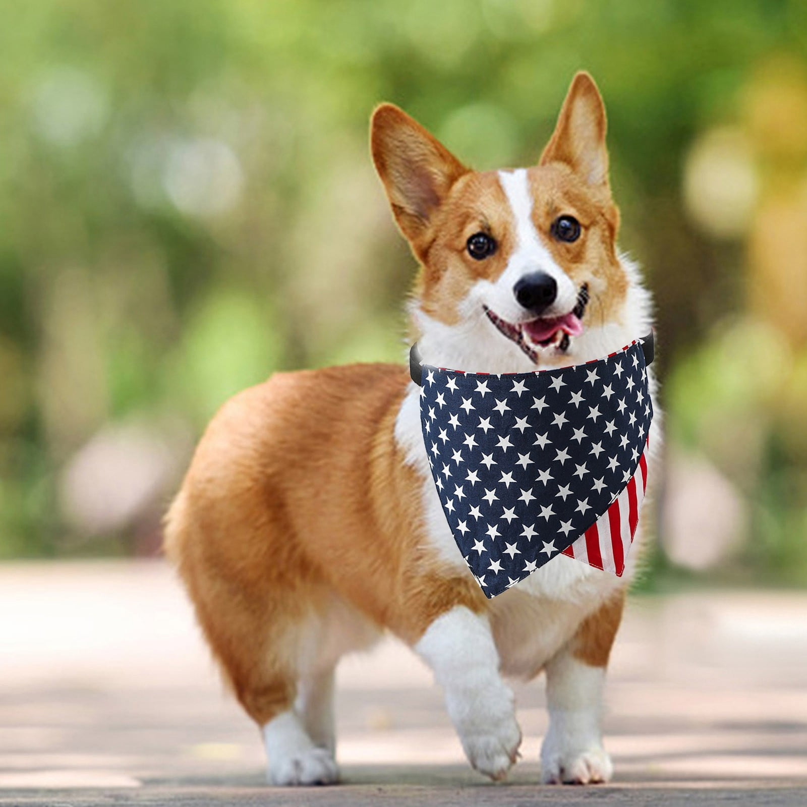 Pet Supplies Sale 2024 Independence Day Dog triangle Scarf Dog Scarf